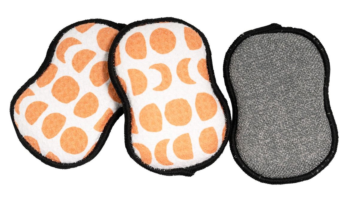 Assorted RE:usable Sponges (Set of 3) - Skeleton Moon
