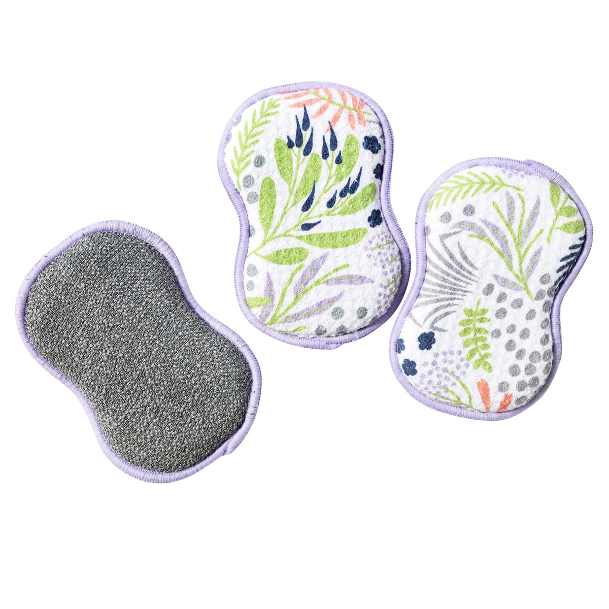 Éponges réutilisables (lot de 3) - Multi Leaf