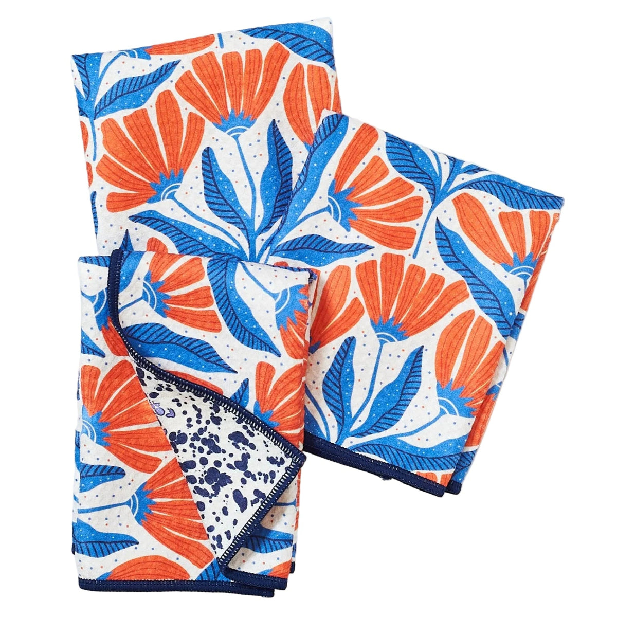 Mighty Mini Towel (Set of 3) Reversible - Crow Canyon Nancy Splatter