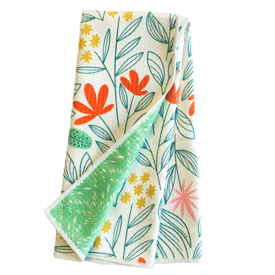 Anywhere Towel Reversible-  RJW New Bloom Kitchen Towels Once Again Home Co.   