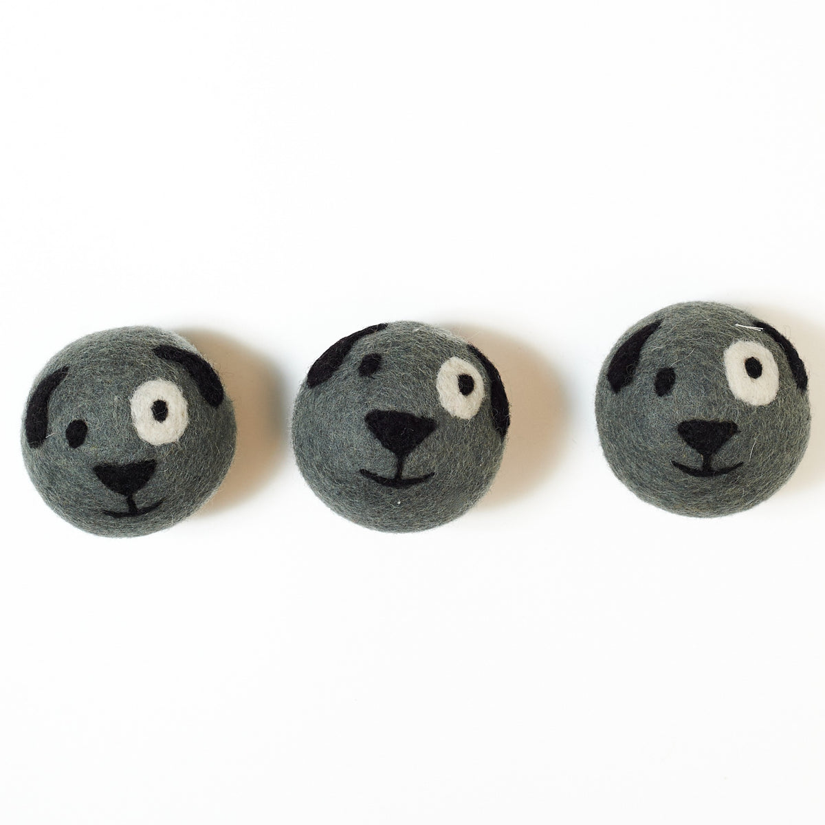 Wool Dryer Balls - Set of 3 Puppy Dog