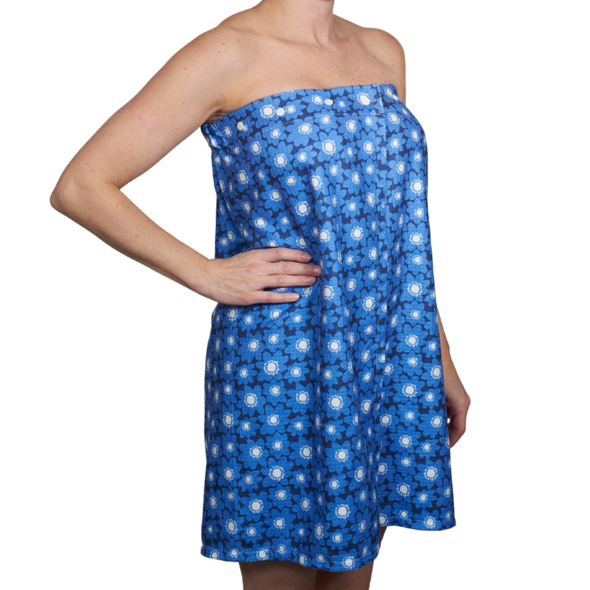 Bath Wrap - Signature Collection Pop Daisy - Ultramarine