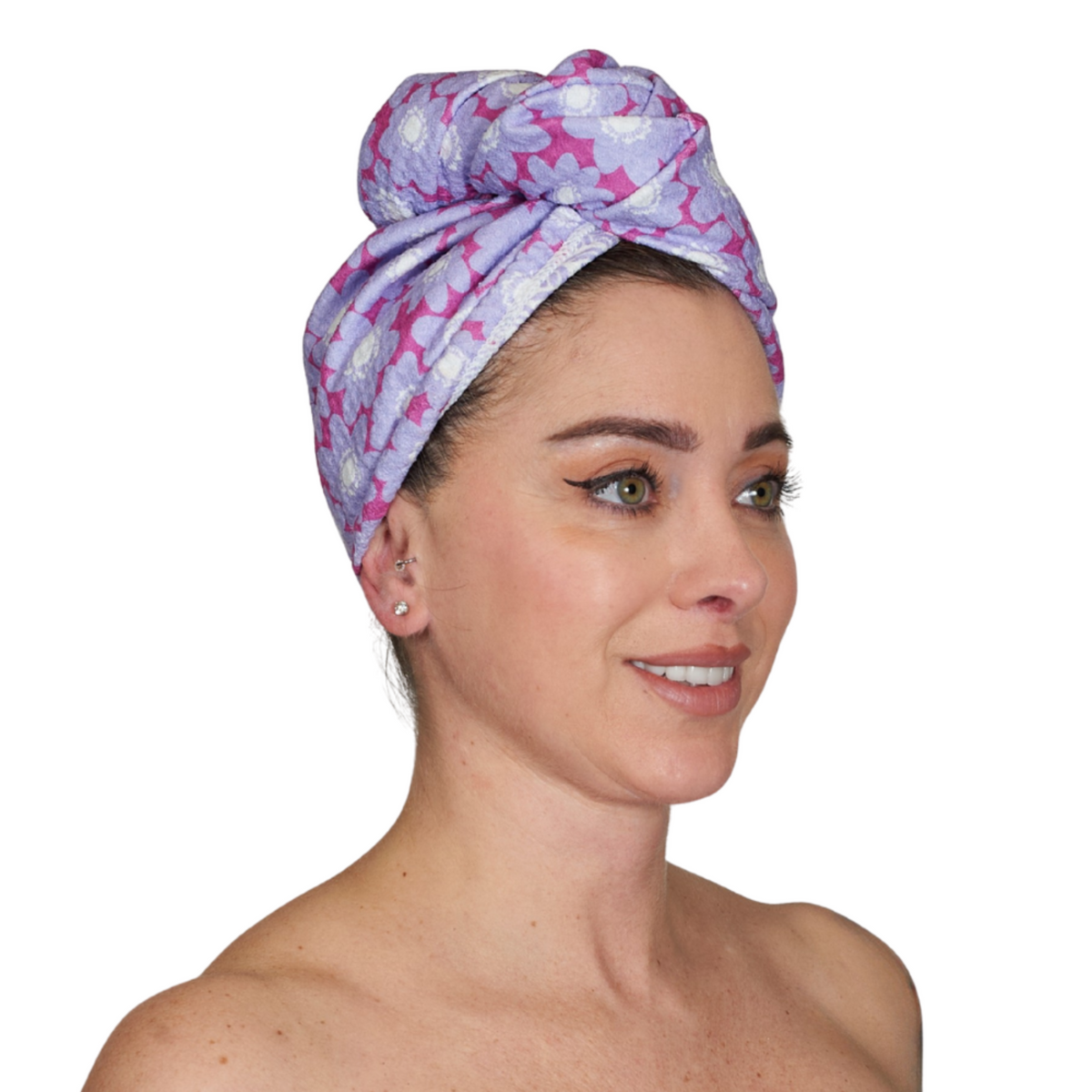 Hair Towel Wrap Double Sided - Signature Collection Pop Daisy