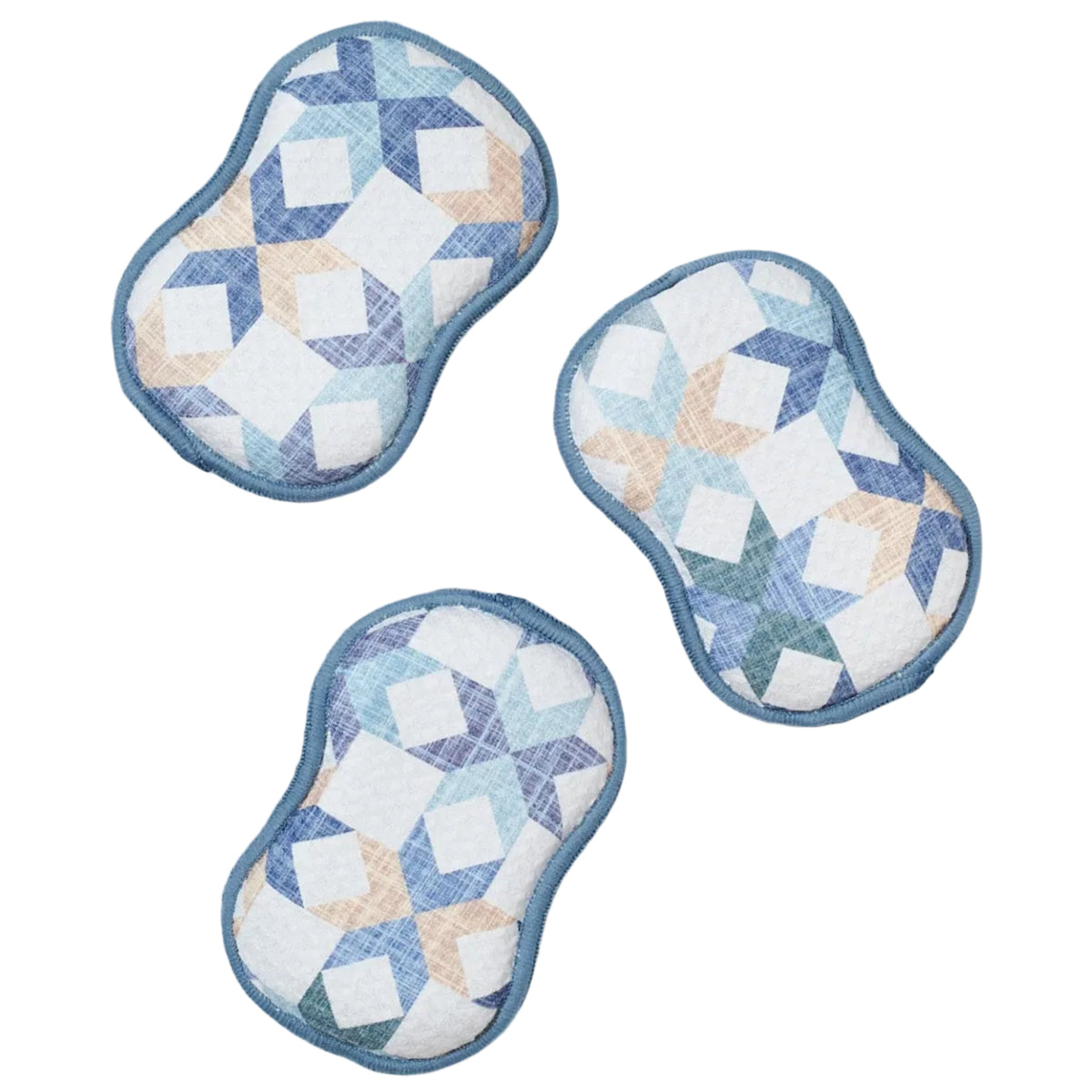 RE:usable Sponges (Set of 3) - Star Quilt