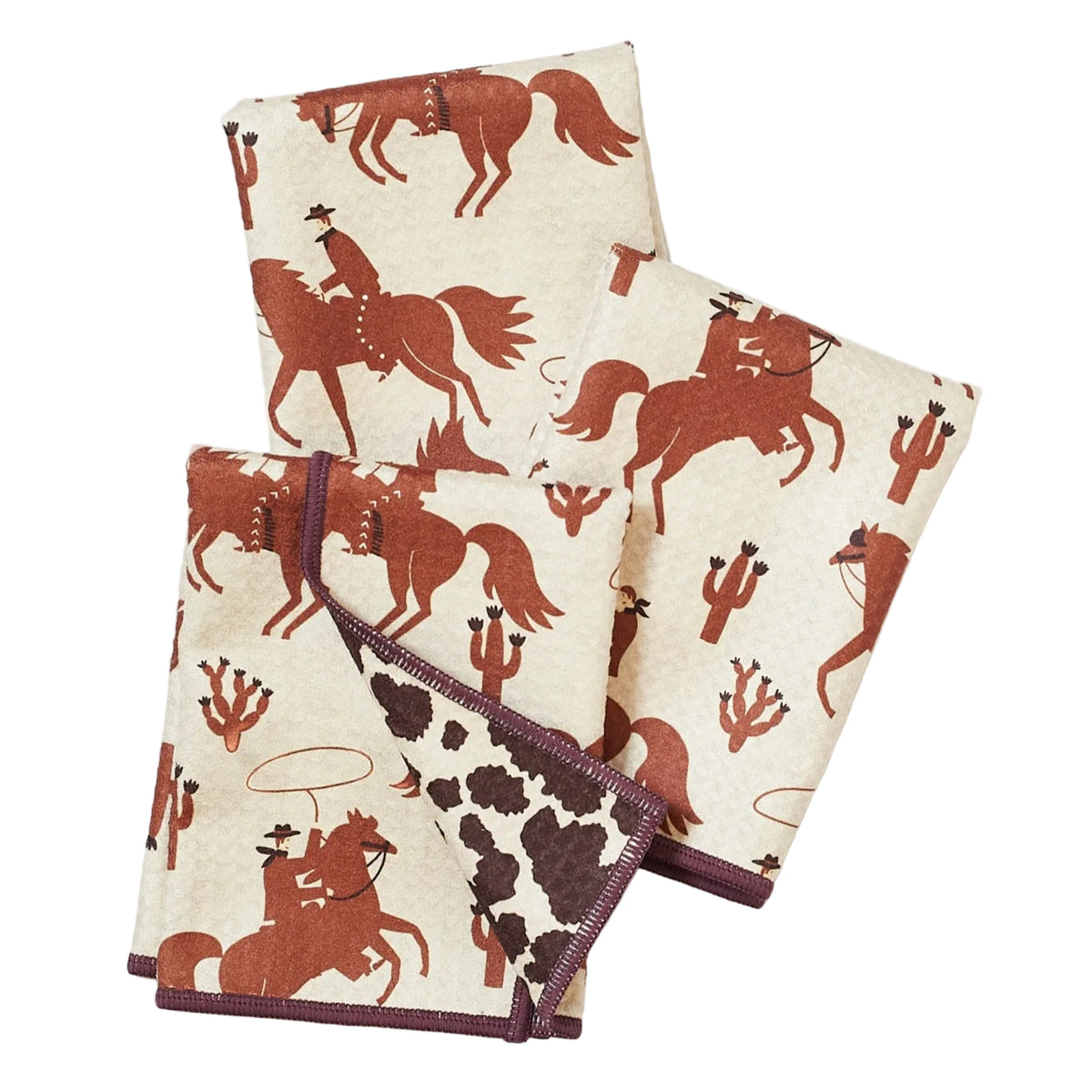 Mighty Mini Towel (Set of 3) Reversible - Signature Collection Rodeo