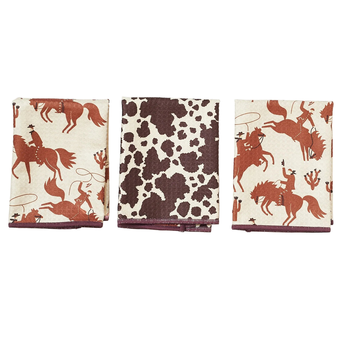 Mighty Mini Towel (Set of 3) Reversible - Signature Collection Rodeo