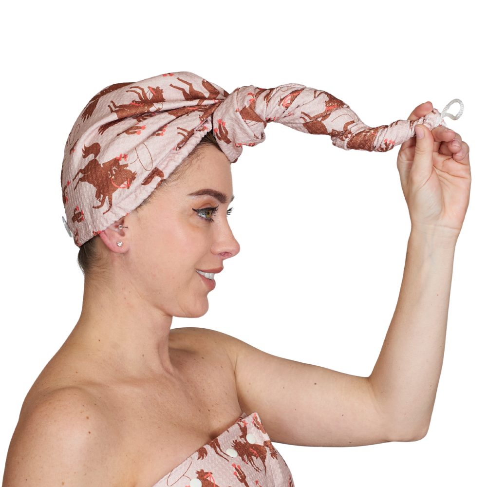 Hair Towel Wrap Double Sided - Signature Collection Rodeo