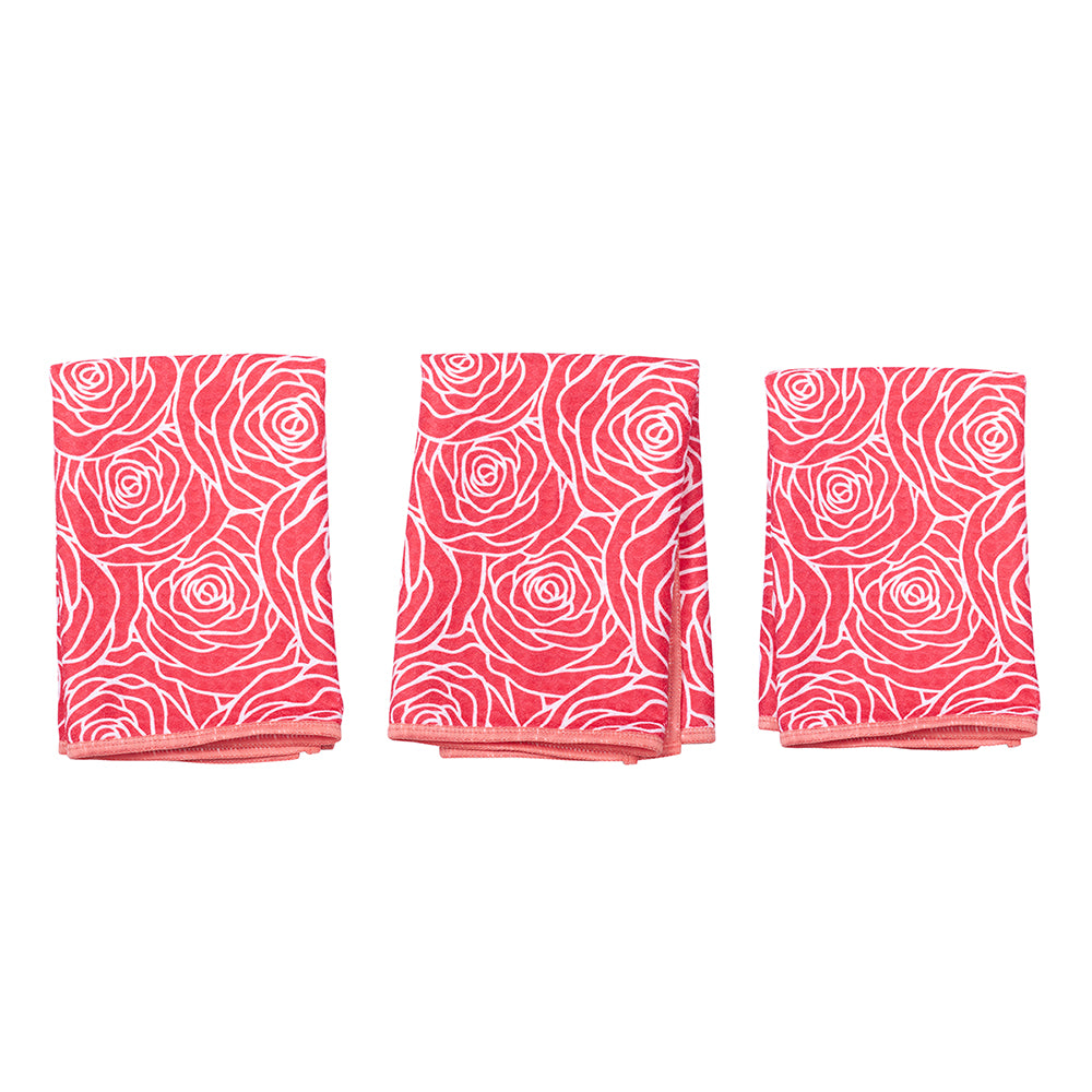 Mini serviette Mighty (lot de 3) - Rose