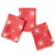 Three patterned mini towels with Holiday Tree designs on a white background