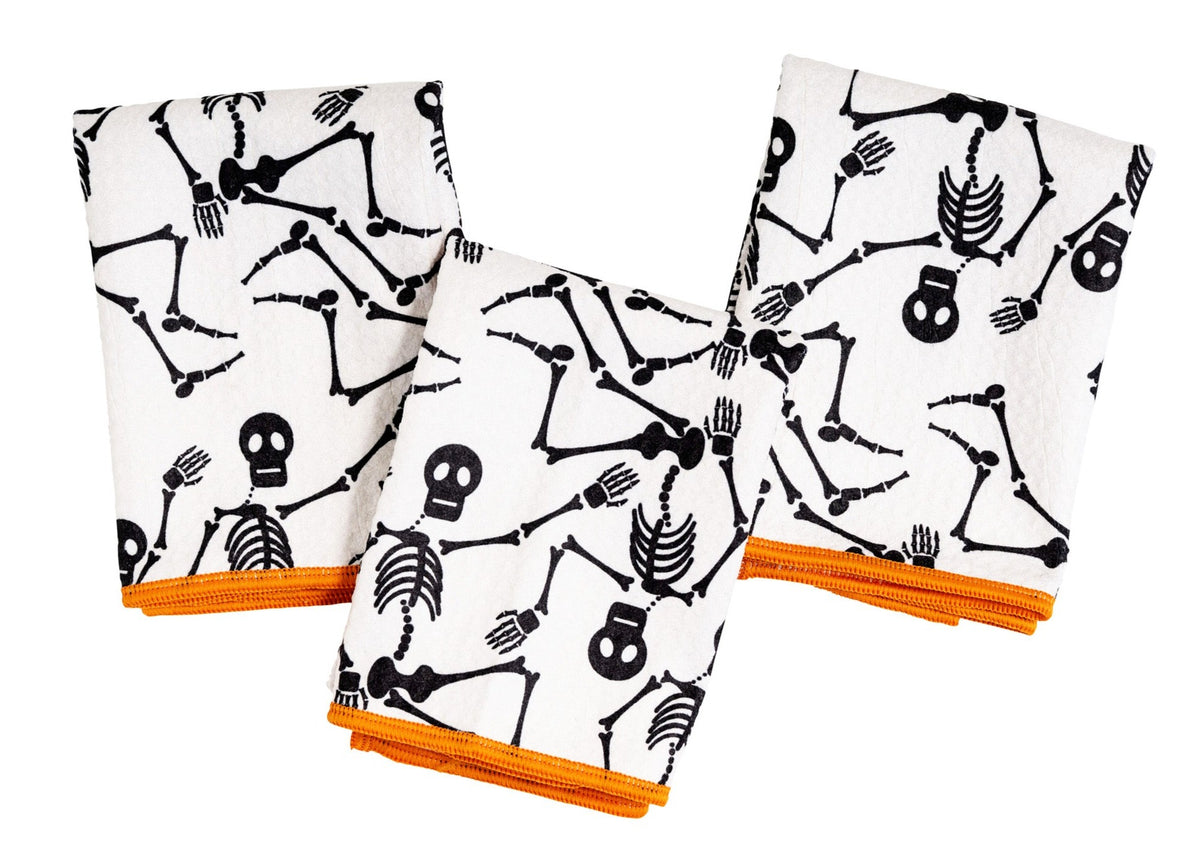Mighty Mini Towel (Set of 3) - Halloween Skeleton