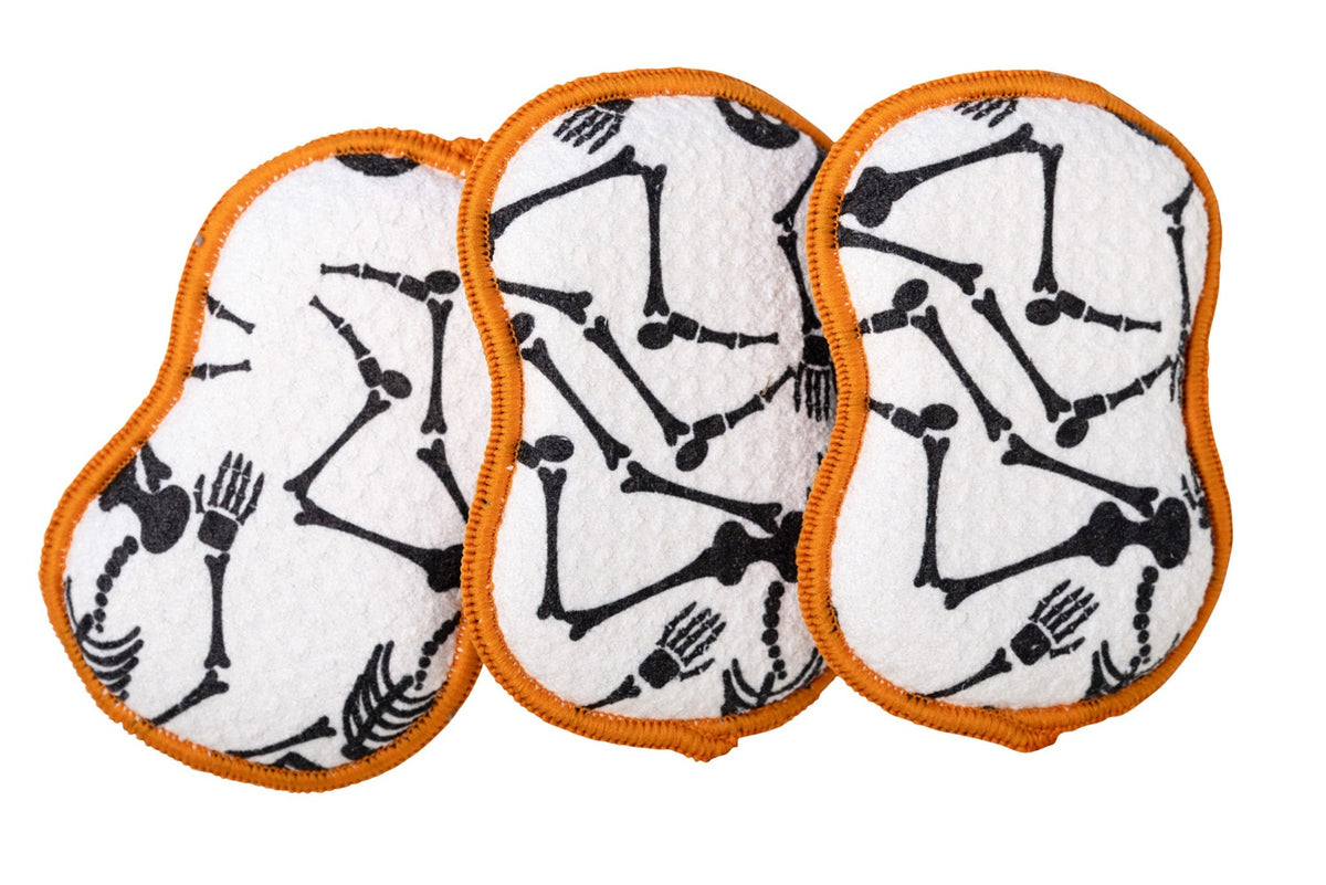 Assorted RE:usable Sponges (Set of 3) - Skeleton Moon