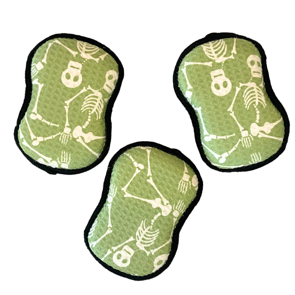 RE:usable Sponges (Set of 3) - Skeleton Sponges & Scouring Pads Once Again Home Co. Orange  