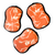 RE:usable Sponges (Set of 3) - Skeleton Sponges & Scouring Pads Once Again Home Co. Orange  