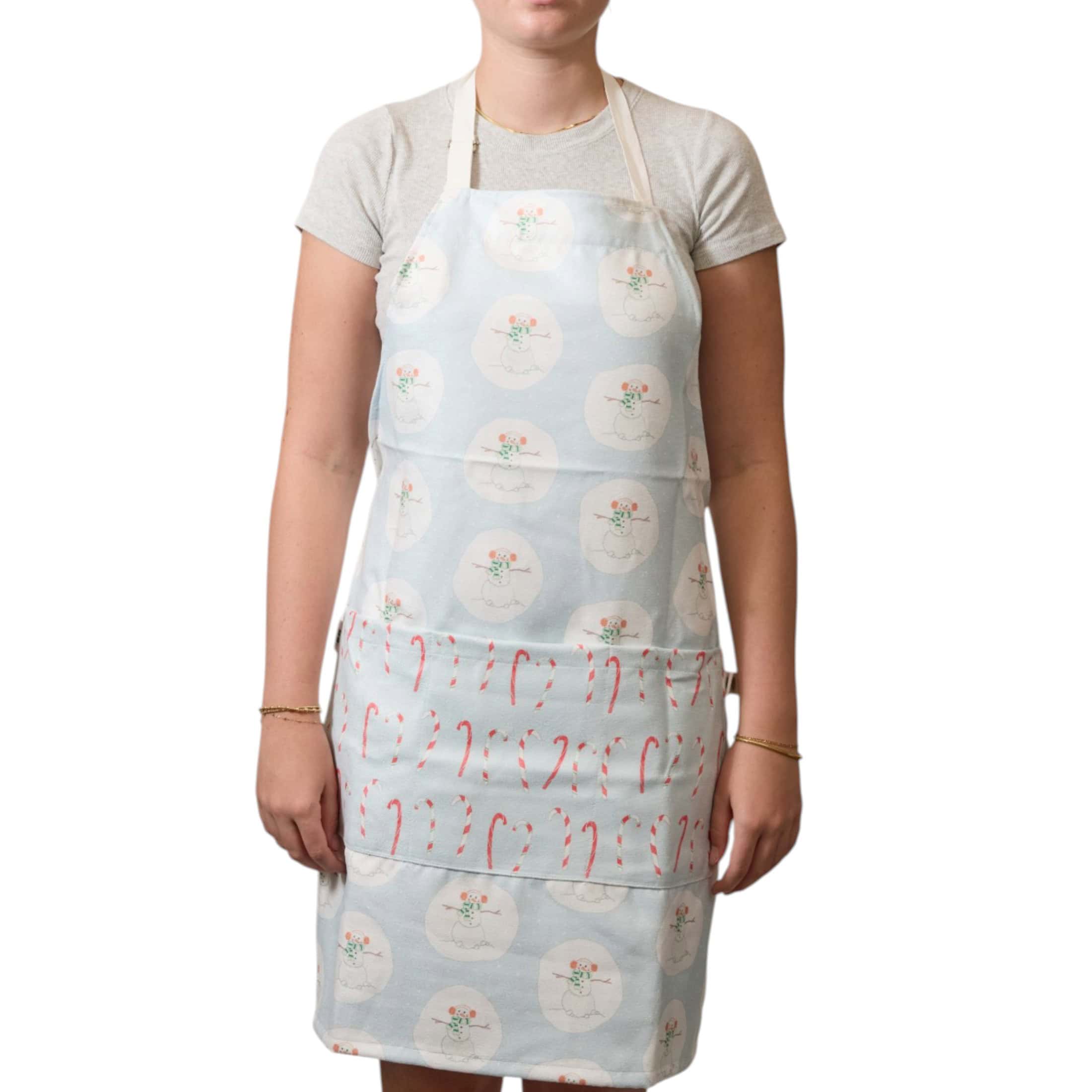 Attach and Go Apron - Sara Fitz Happy Snowman