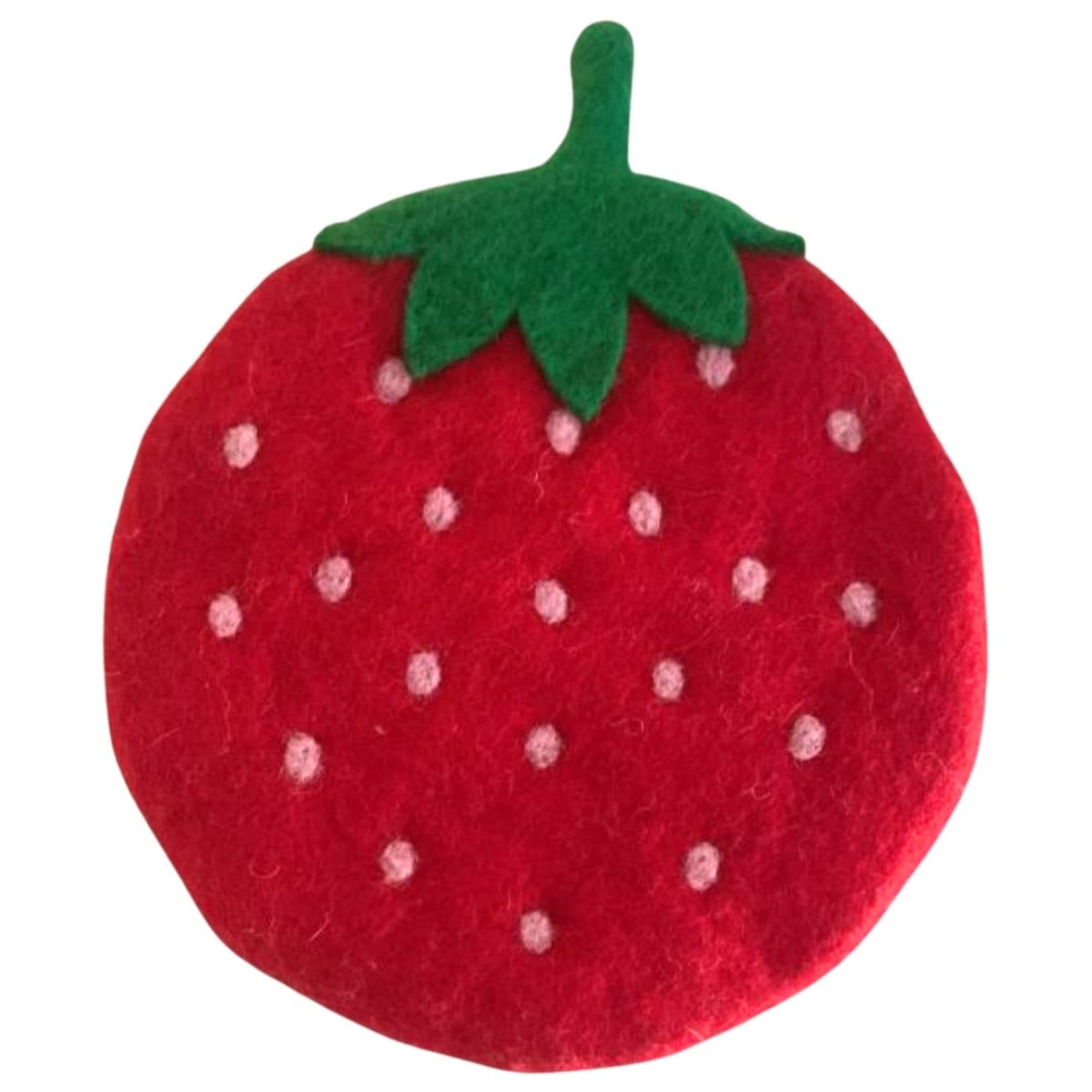 Wool Trivet - Strawberry