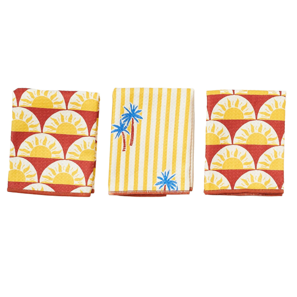 Mighty Mini Towel (Set of 3) Reversible - Marie Le Moal Sunrise