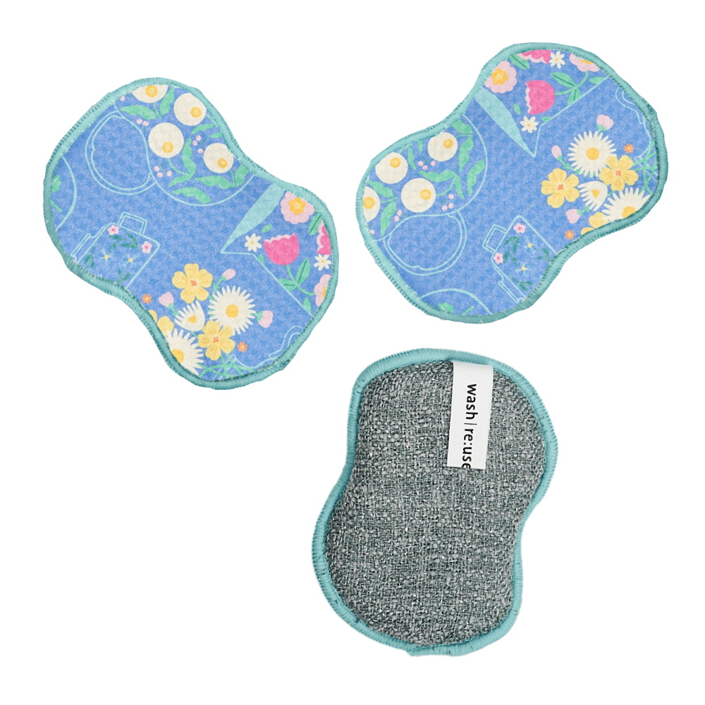 RE:usable Sponges (Set of 3) - MT Flower Teapot