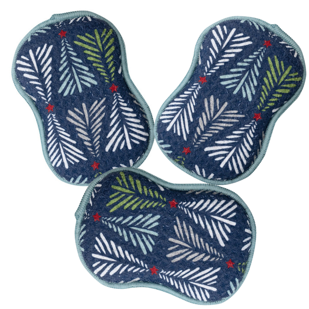 RE:usable Sponges (Set of 3) - Tree Lot Sponges & Scouring Pads Once Again Home Co. Garden Green  
