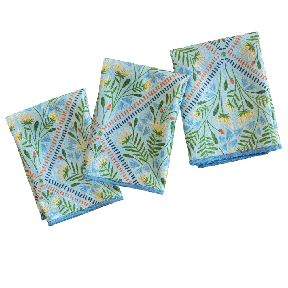 Serviettes mini Mighty (lot de 3) réversibles - RJW Upward 