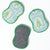 Three washable sponges with tree designs 