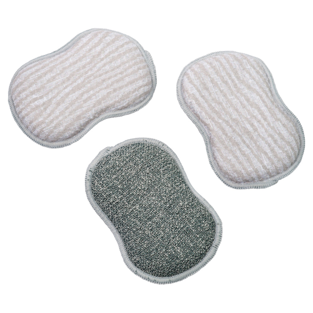 Assorted RE:usable Sponges (Set of 3) - Serenity and Waves Sponges & Scouring Pads Once Again Home Co.   