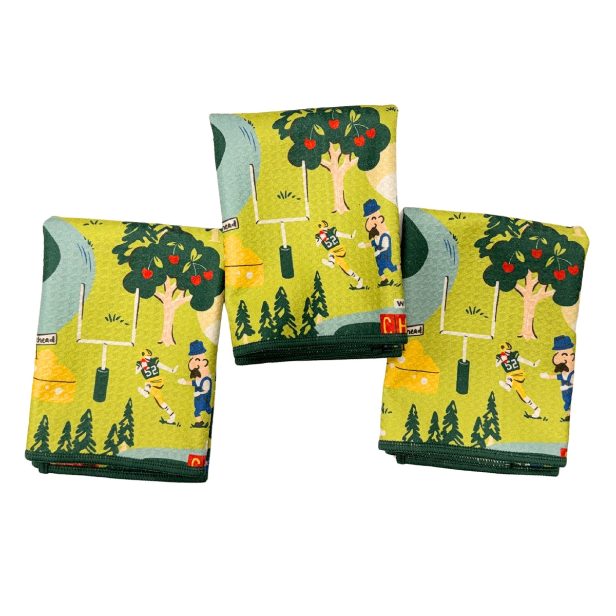 Mighty Mini Towel (Set of 3) Reversible - Signature Collection Wisconsin