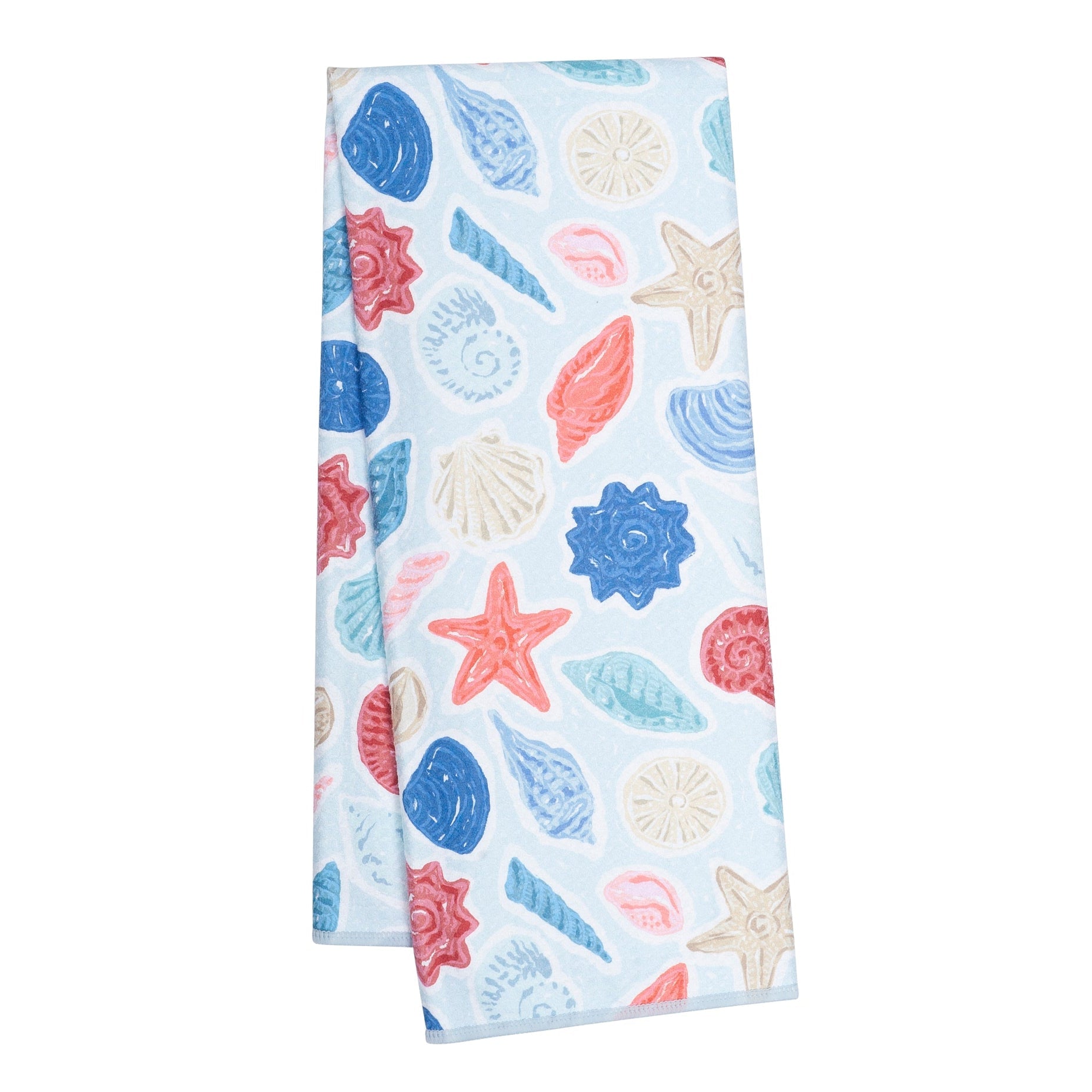Anywhere Towel Reversible - Iris & Sea Seashell - Once Again Home Co.