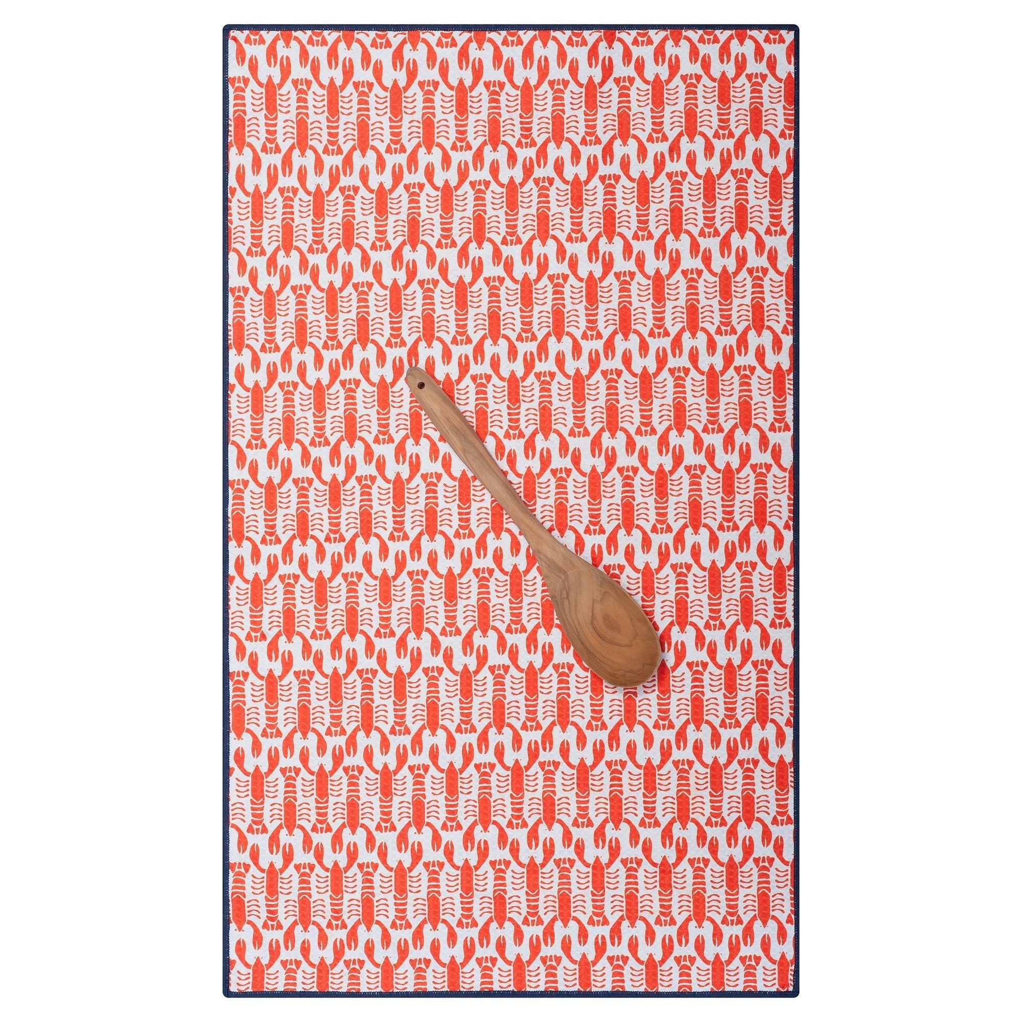 Anywhere Towel Reversible - Kate Nelligan Lobster - Once Again Home Co.