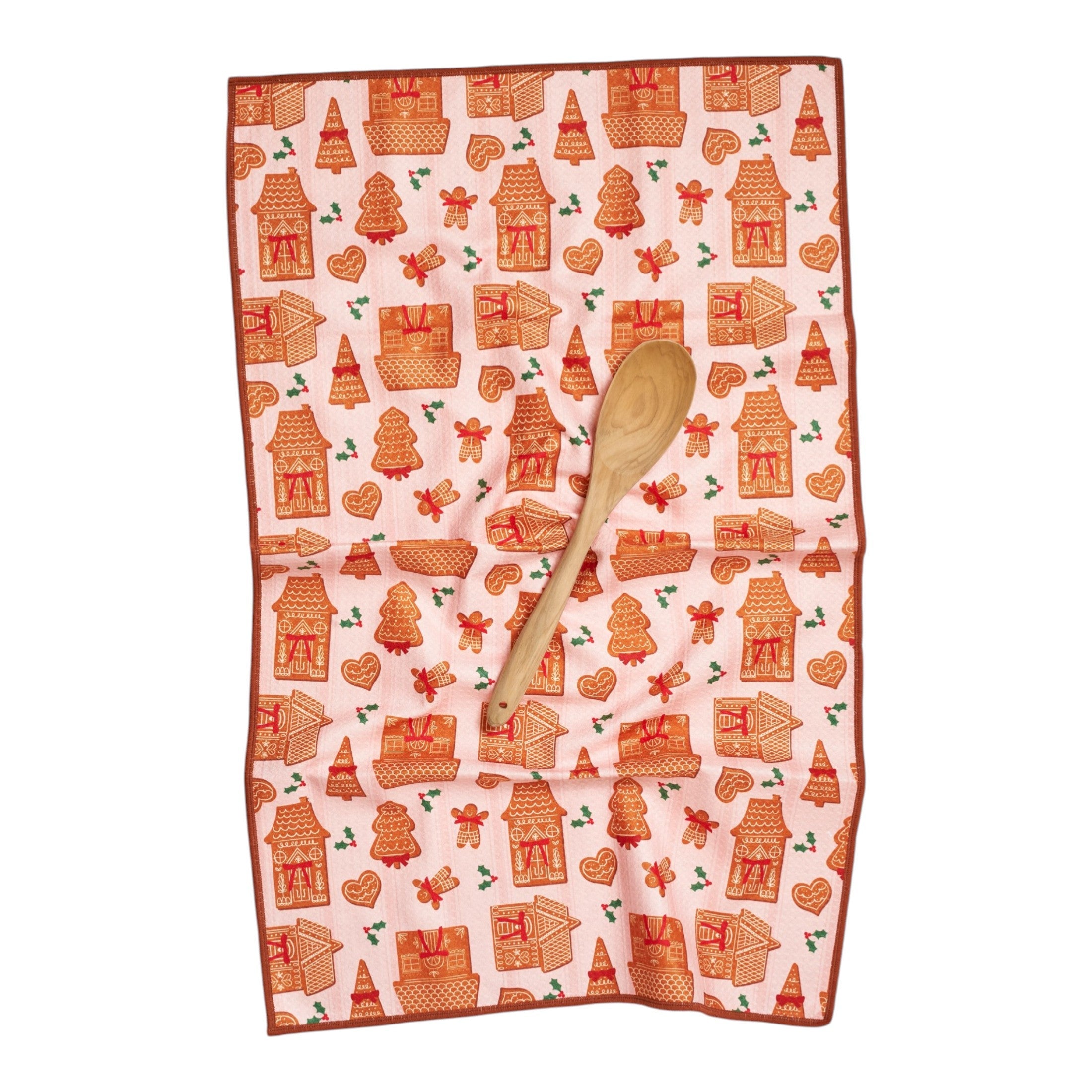 Anywhere Towel Reversible - Mable Tan Christmas Cookies - Once Again Home Co.