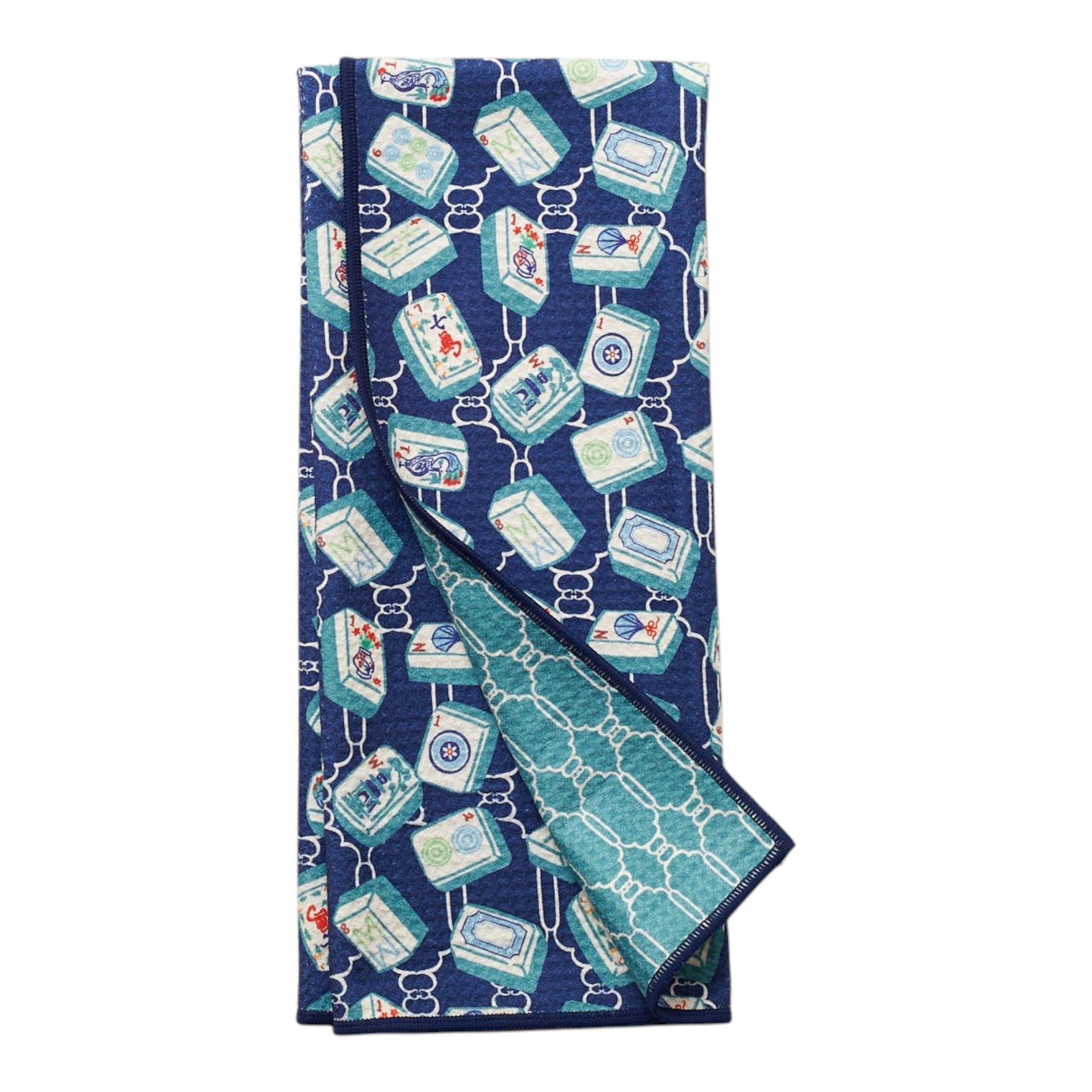 Anywhere Towel Reversible - Mable Tan Mahjong - Once Again Home Co.