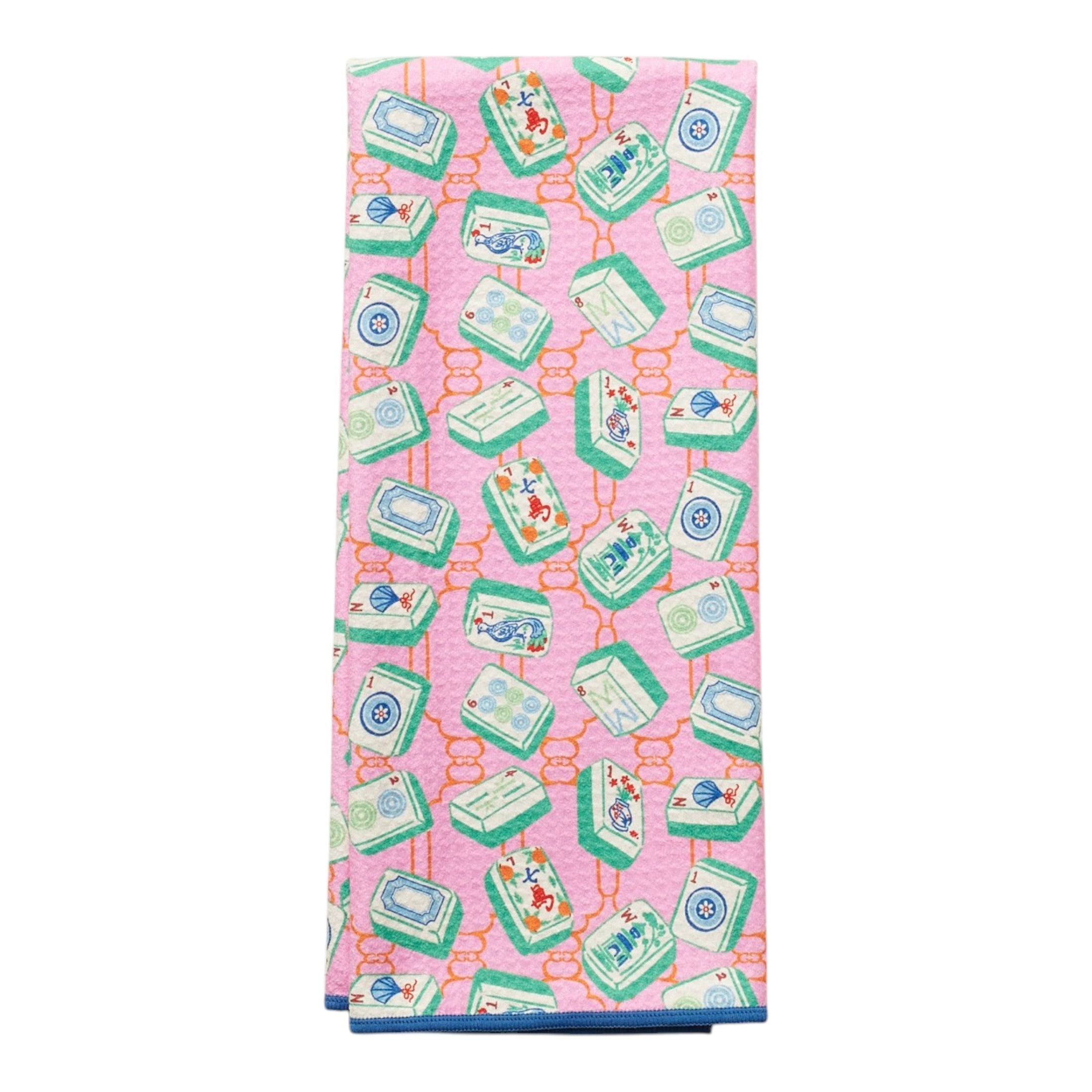 Anywhere Towel Reversible - Mable Tan Mahjong - Once Again Home Co.