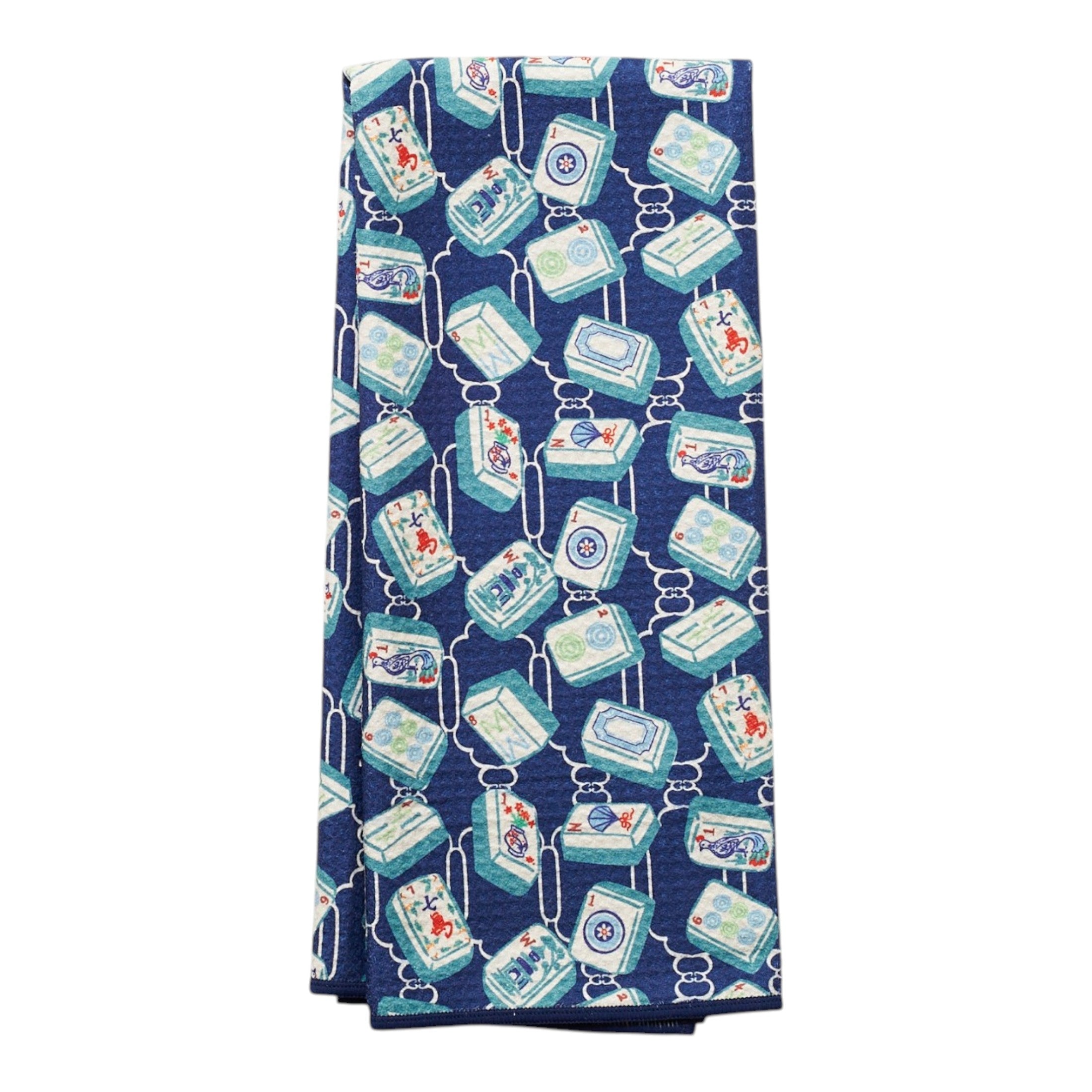 Anywhere Towel Reversible - Mable Tan Mahjong - Once Again Home Co.