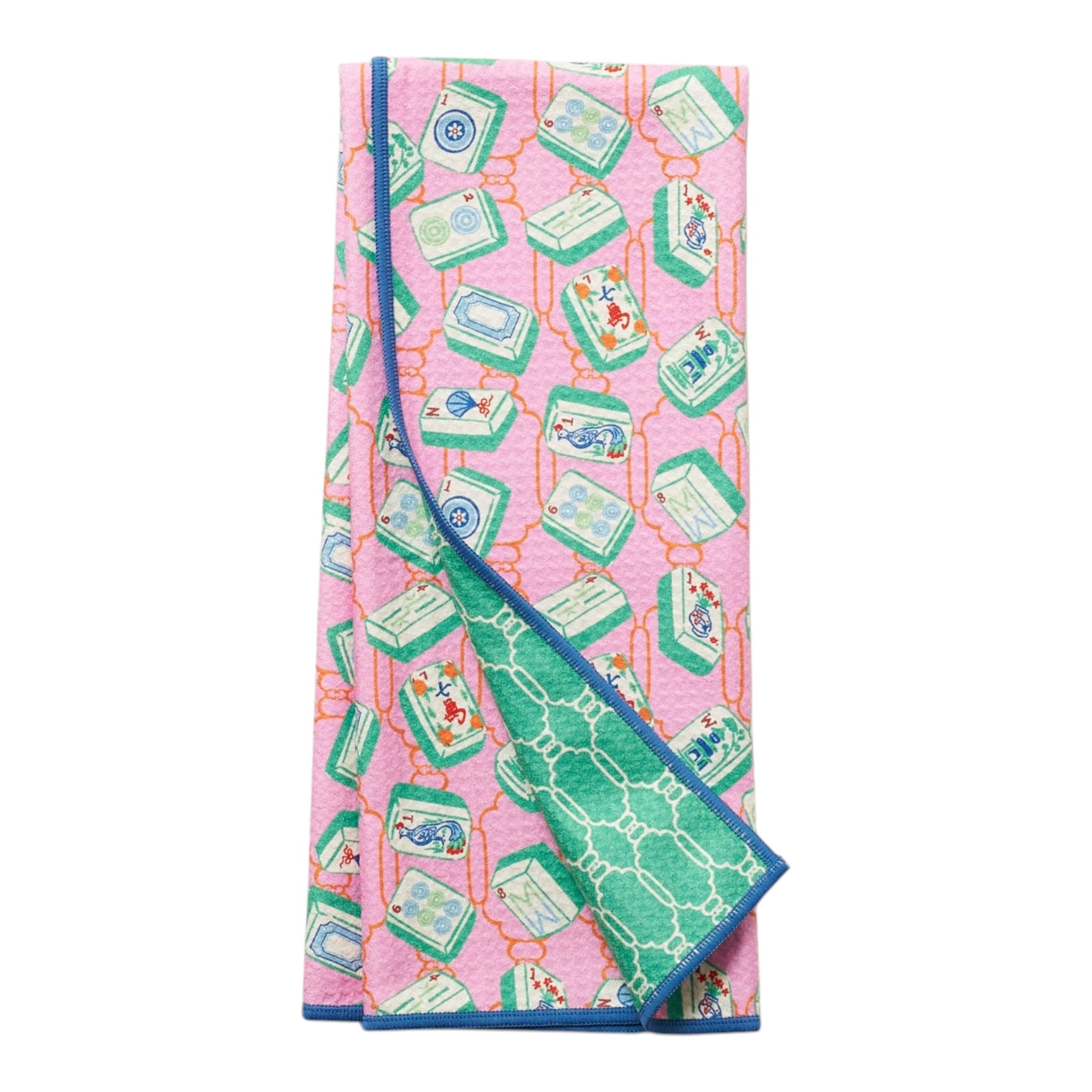 Anywhere Towel Reversible - Mable Tan Mahjong - Once Again Home Co.