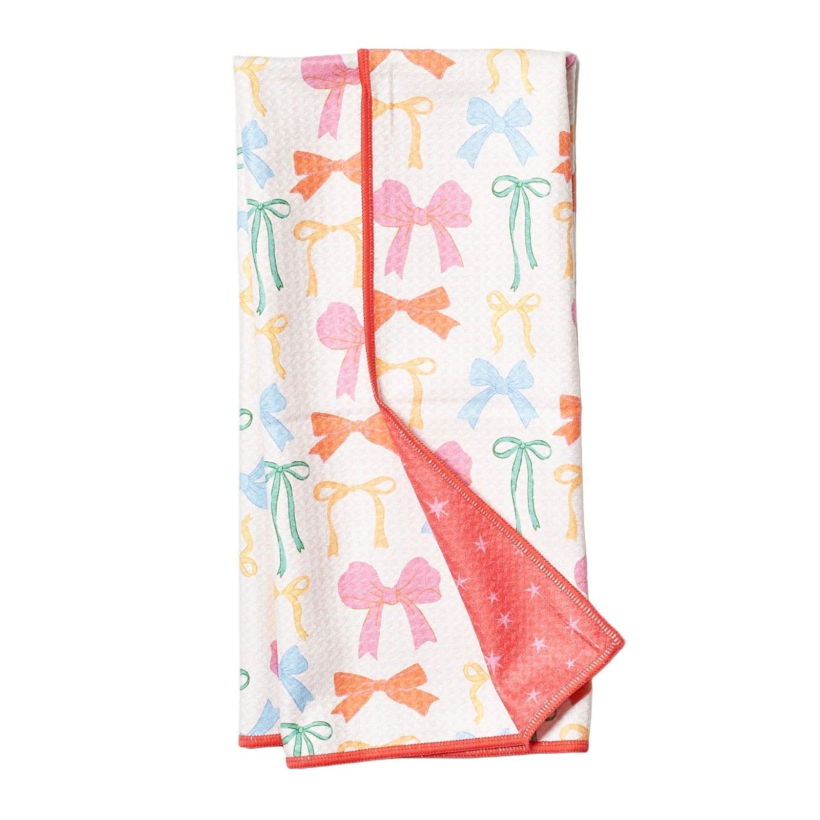 Anywhere Towel Reversible - Mable Tan Ribbons - Once Again Home Co.