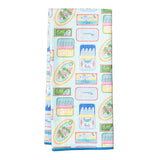 Anywhere Towel Reversible - Mable Tan Sardines - Once Again Home Co.