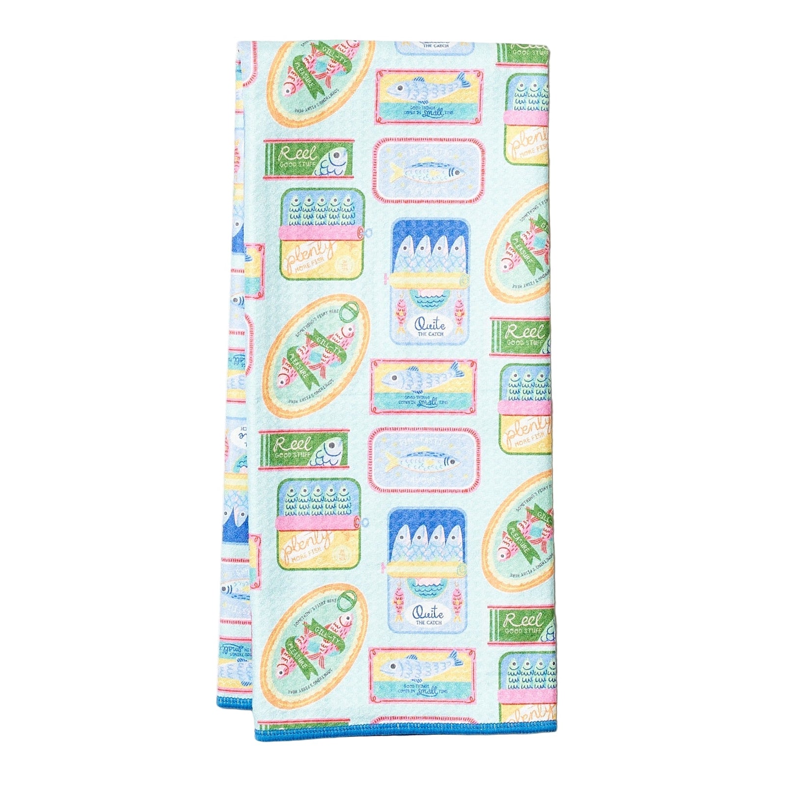 Anywhere Towel Reversible - Mable Tan Sardines - Once Again Home Co.