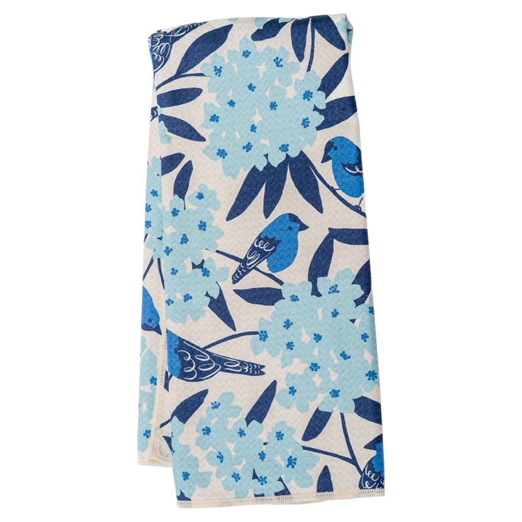 Anywhere Towel Reversible - Nuthatch Birdsong - Once Again Home Co.