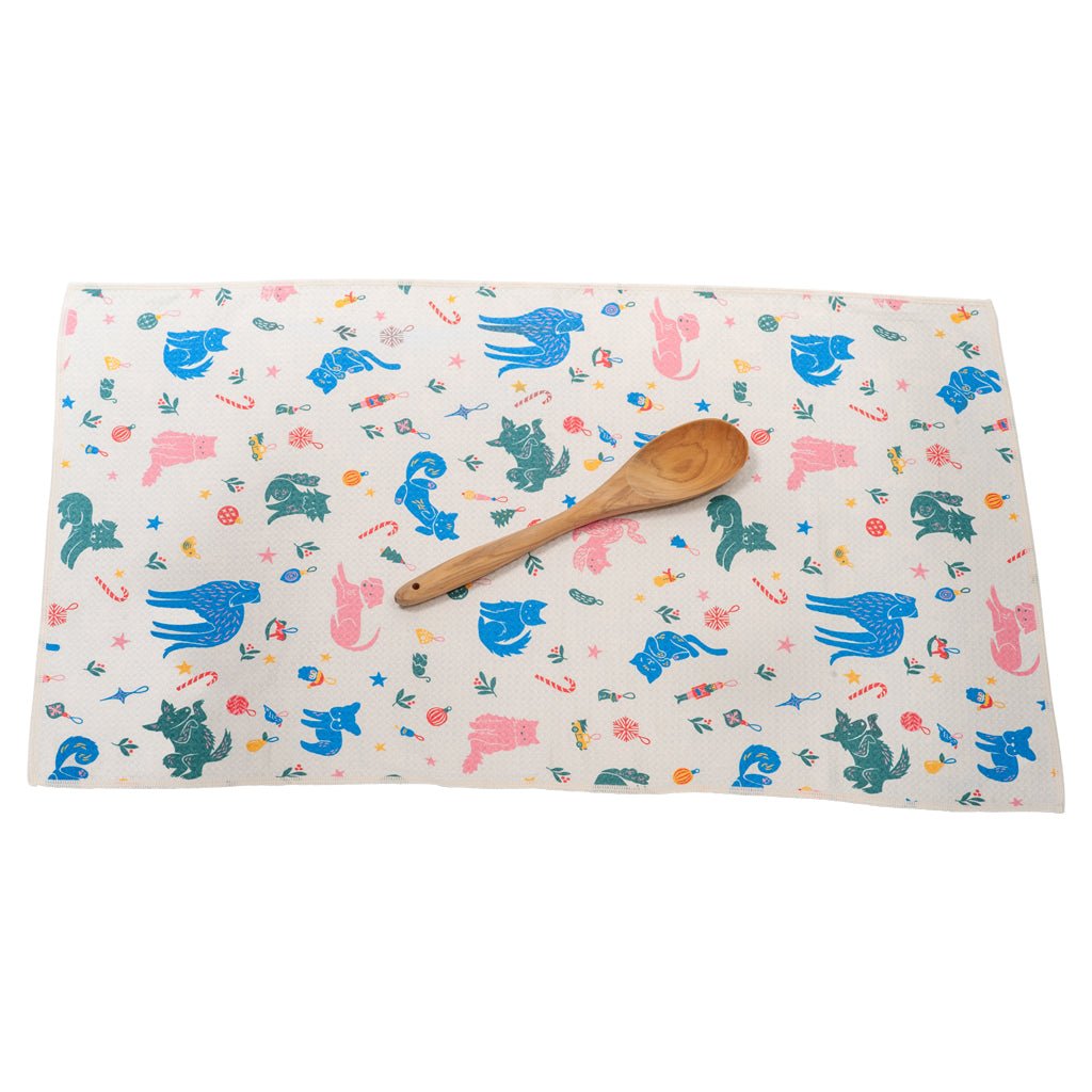 Anywhere Towel Reversible - Nuthatch Merry Pets - Once Again Home Co.