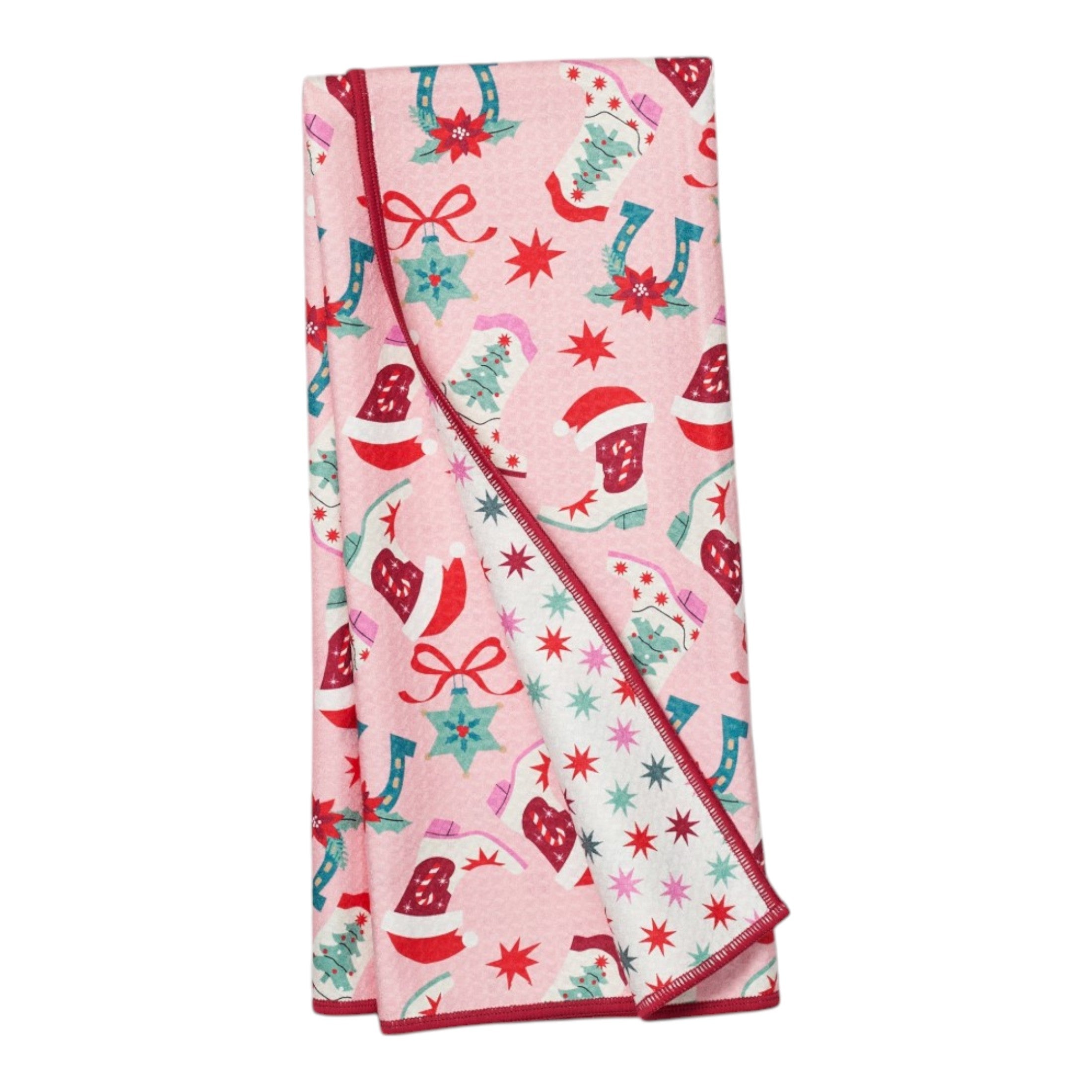 Anywhere Towel Reversible - Signature Cowgirl Christmas - Once Again Home Co.