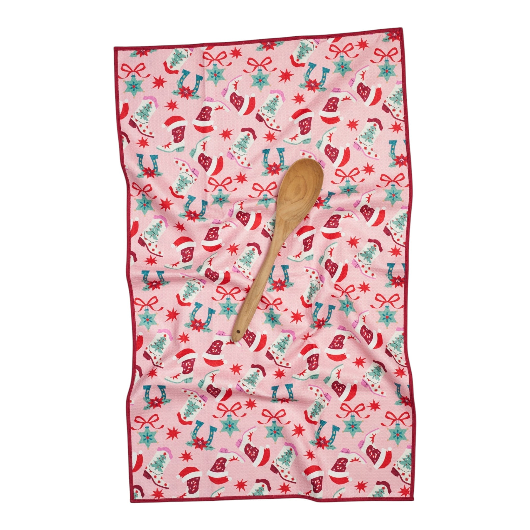 Anywhere Towel Reversible - Signature Cowgirl Christmas - Once Again Home Co.