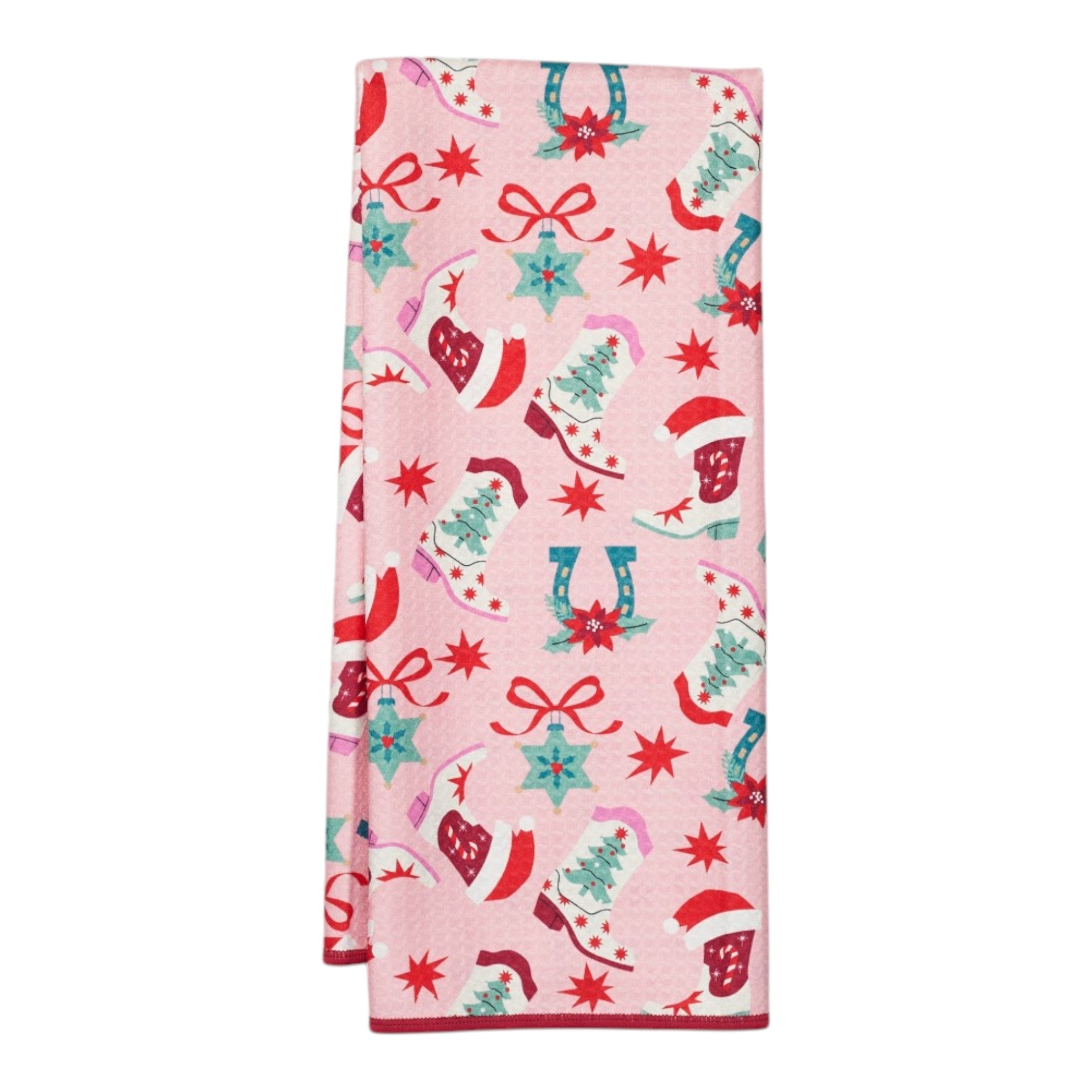 Anywhere Towel Reversible - Signature Cowgirl Christmas - Once Again Home Co.