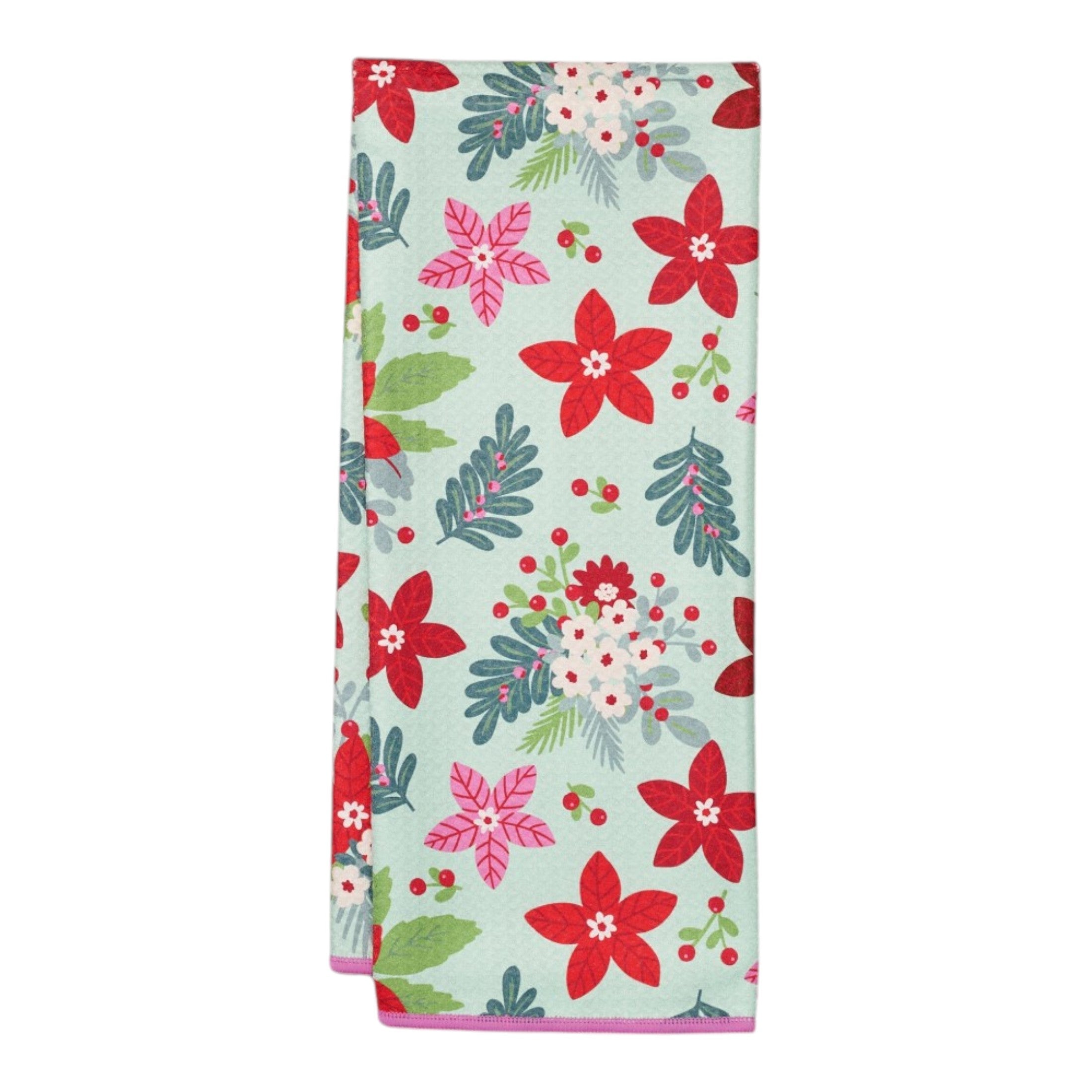 Anywhere Towel Reversible - Signature Poinsettia Garden - Once Again Home Co.