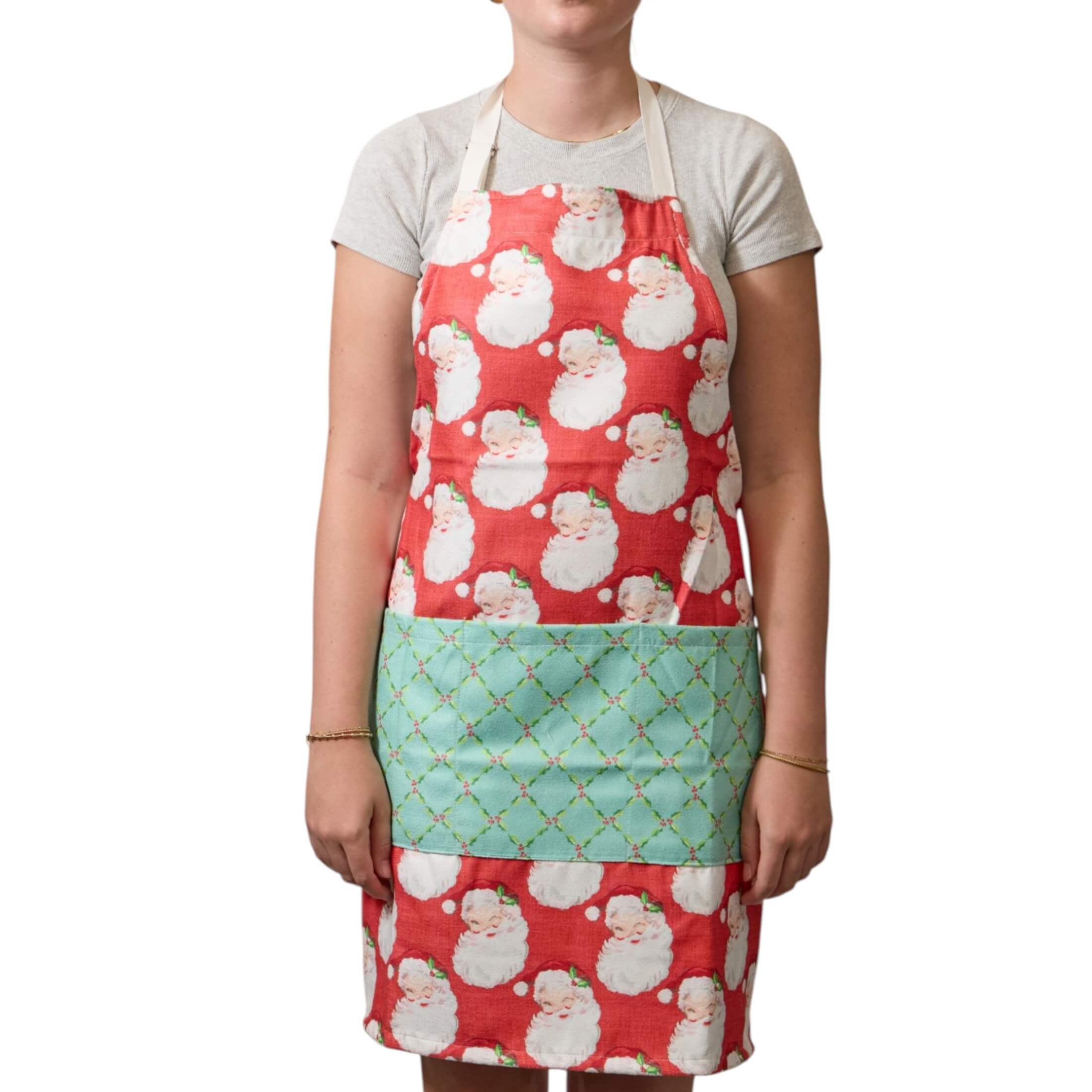 Attach and Go Apron - Heather Collins Santa Baby - Once Again Home Co.
