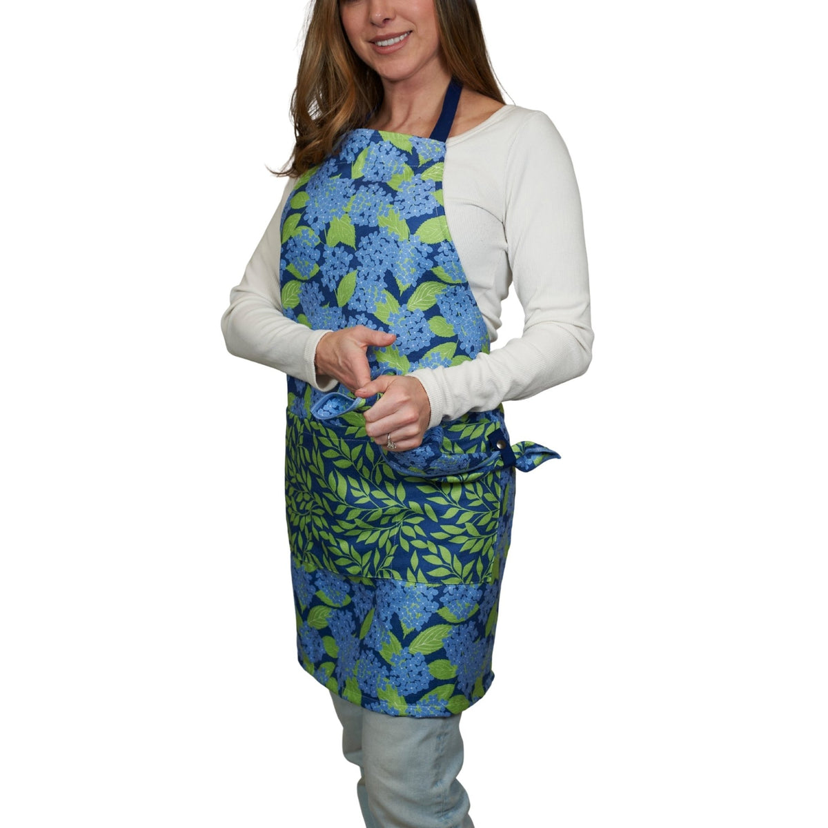 Attach and Go Apron - Kate Nelligan Hydrangea Garden - Once Again Home Co.