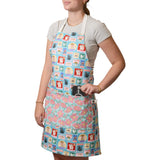 Attach and Go Apron - Mable Tan Cat Mail - Once Again Home Co.