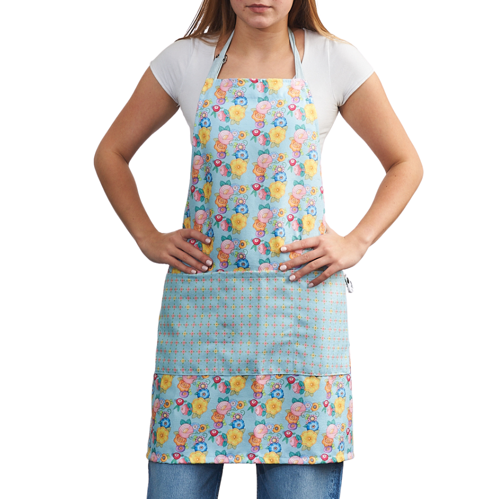 Attach and Go Apron - Mary Engelbreit Wildflower Garland - Once Again Home Co.
