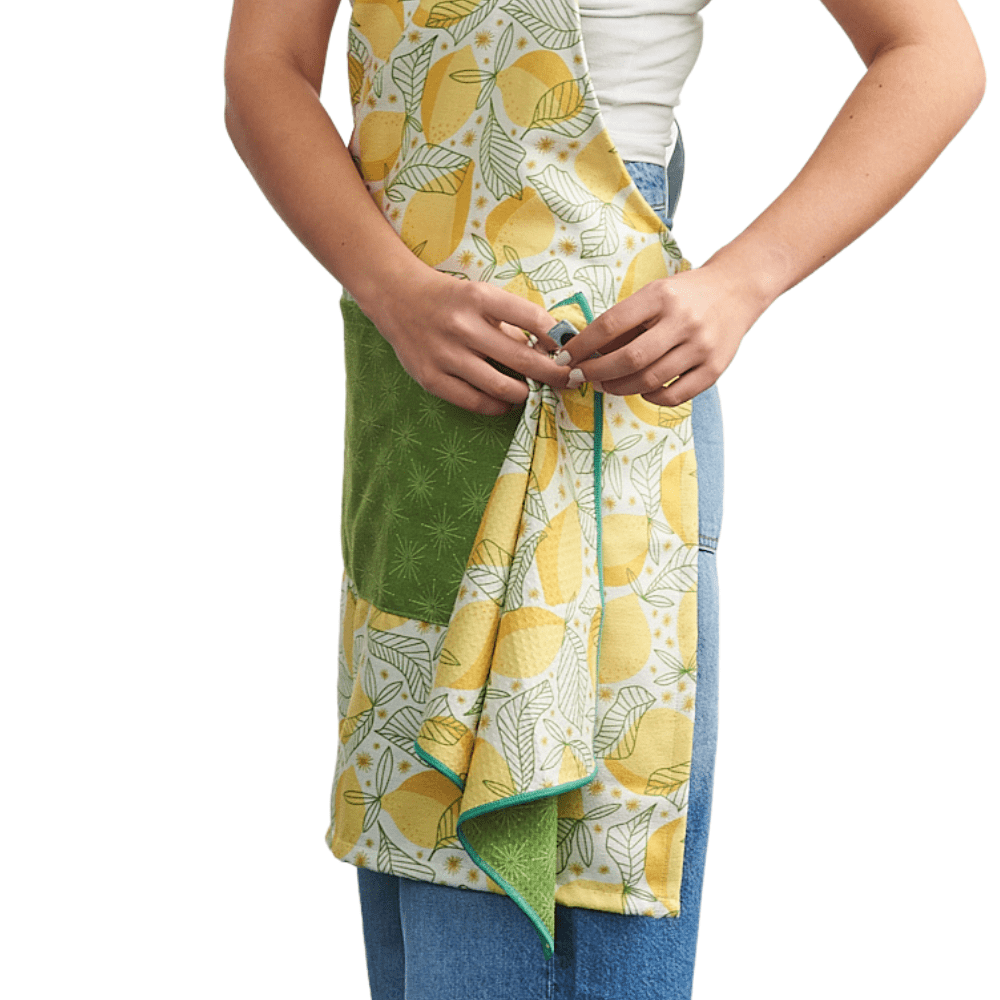 Attach and Go Apron - Rebecca Jane Woolbright Lemon Sparkle - Once Again Home Co.