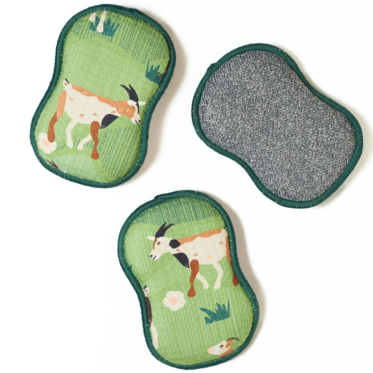 Éponges réutilisables (lot de 3) - Goat Parade
