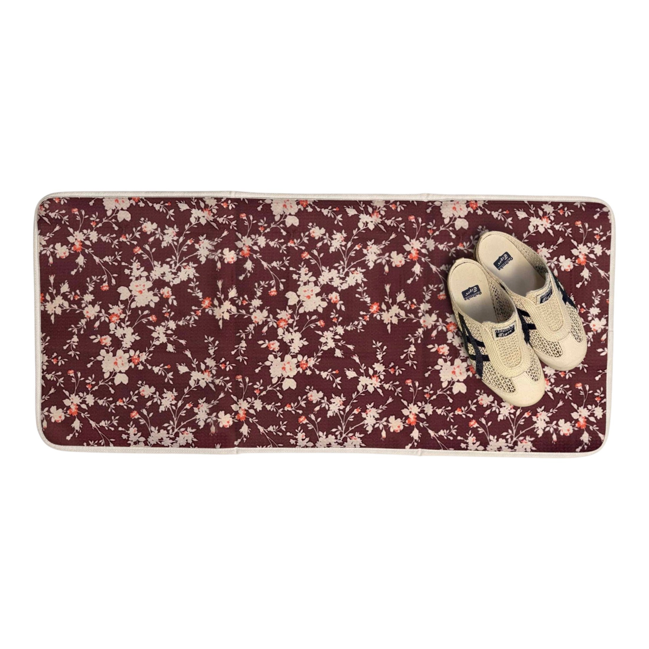 Boot Drying Mat - Signature - Pressed Petals - Burgundy - Once Again Home Co.
