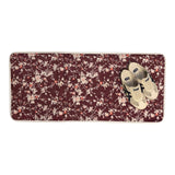 Boot Drying Mat - Signature - Pressed Petals - Burgundy - Once Again Home Co.
